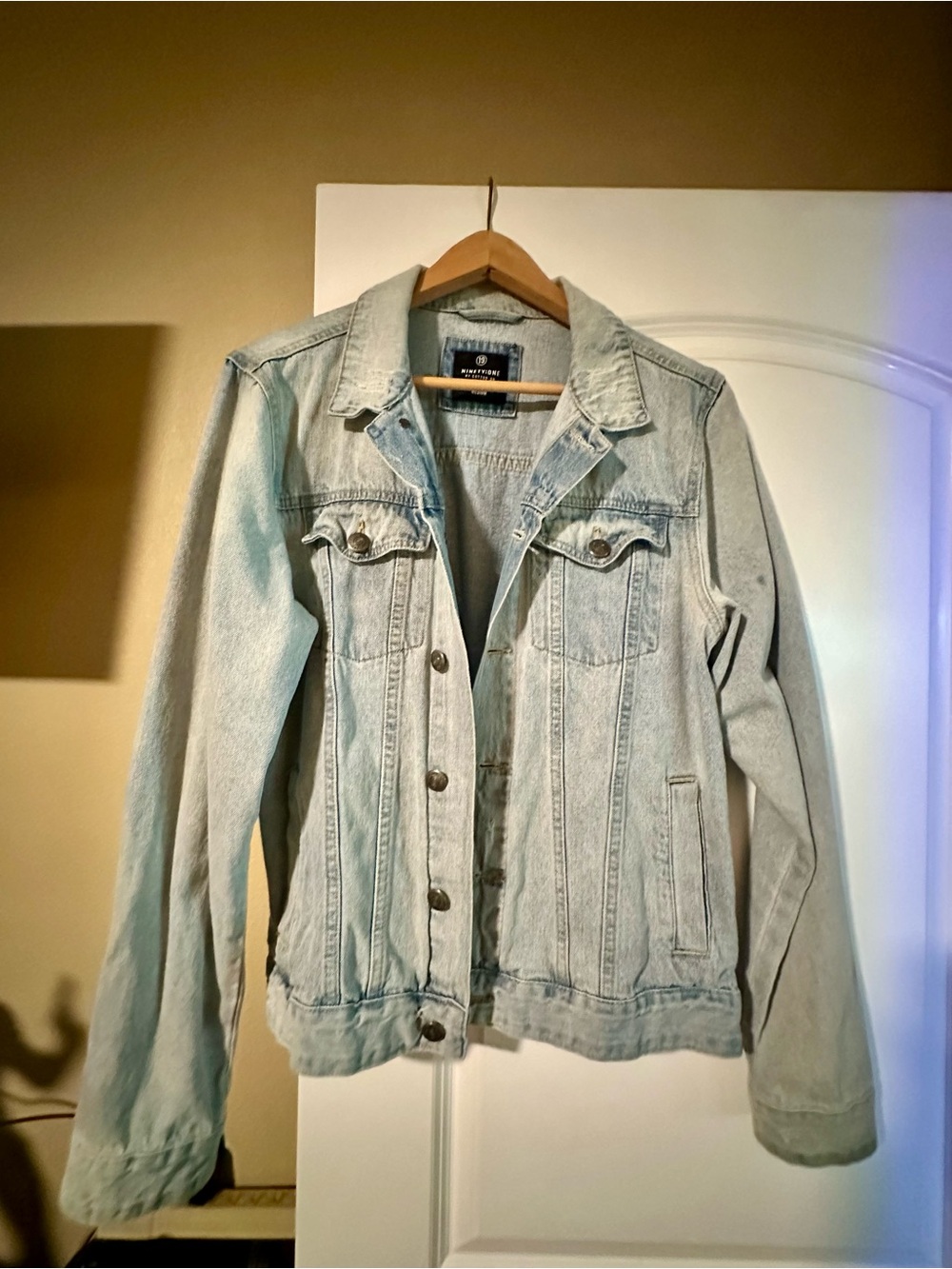 Cotton On Light Wash Denim Jacket - Pale Blue Trucker